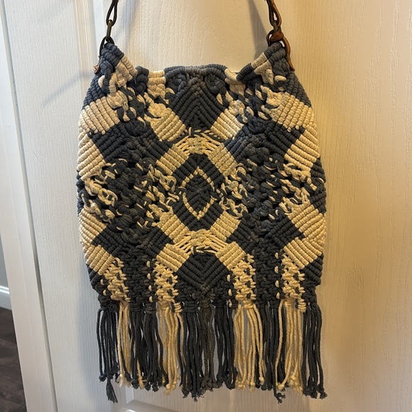 Lucky Brand Boho Macrame Crossbody - Picture 5 of 5